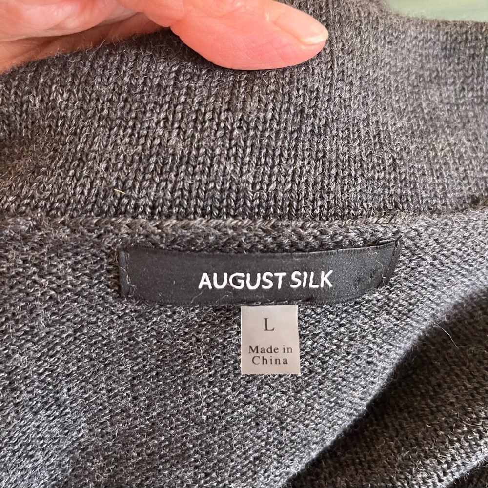 August Silk Gray Blazer Tailored Fit Professional Style View 6